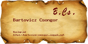 Bartovicz Csongor névjegykártya